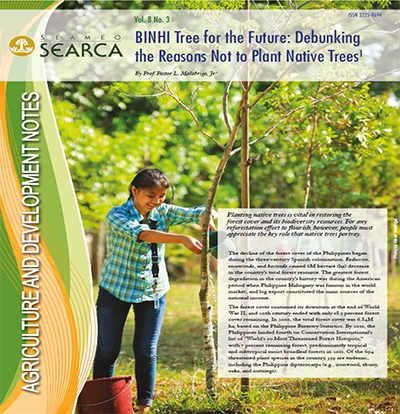BINHI Tree for the Future: Debunking the Reasons Not to Plant Native Trees