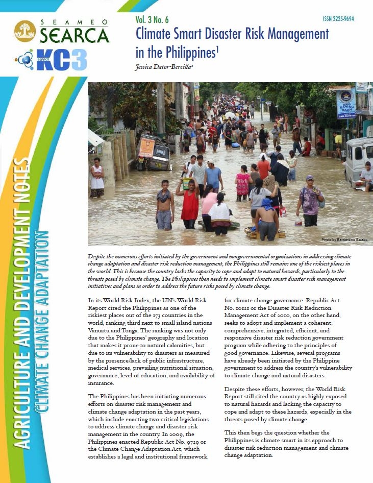 Climate-smart Disaster Risk Management in the Philippines