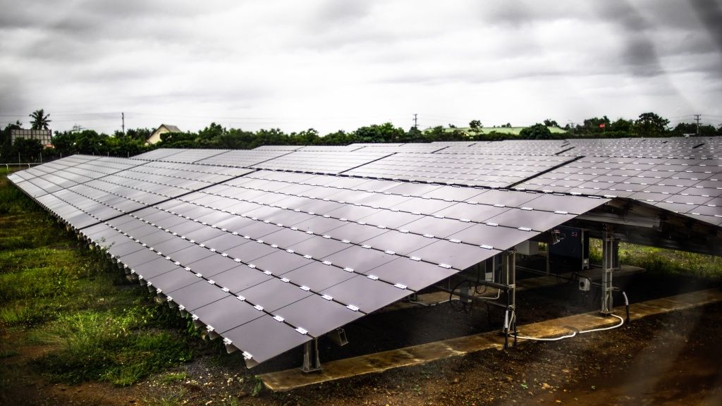 Resources freed up by eliminating costly fossil fuel subsidies can be redirected to clean energy investments. A solar farm in Samoa.