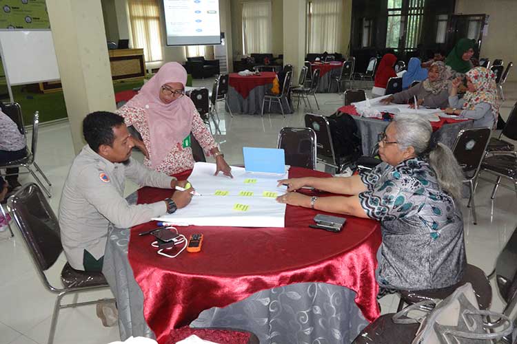 Local city officials at our Urban Climate Change Adaptation and Resilience Training Course in Ternate, Indonesia. Photo credit: Keith Bettinger, USAID Adapt Asia-Pacific