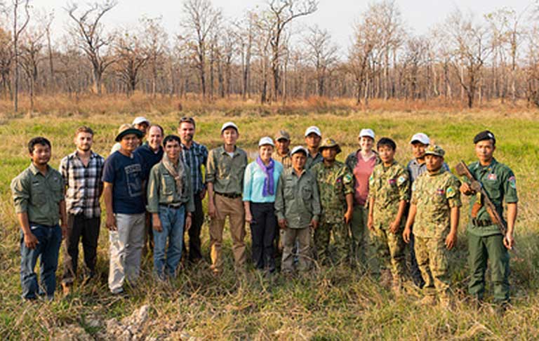 In February and March 2017, USAID Cambodia Mission Director Polly Dunford conducted a four-day site visit to Eastern Plain Landscape in Mondulkiri Province, to see how the Supporting Forests and Biodiversity project is helping Cambodians protect rich natural resources. A loss of funding could end such projects. Photo courtesy of USAID Cambodia