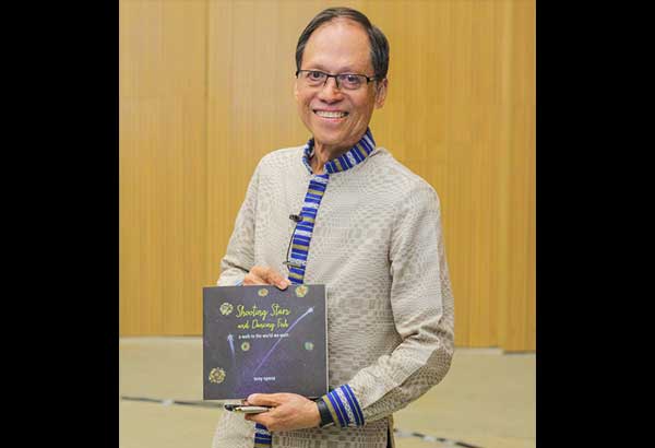 Internationally recognized environmental lawyer and activist Atty. Tony Oposa and his book, Shooting Stars and Dancing Fish