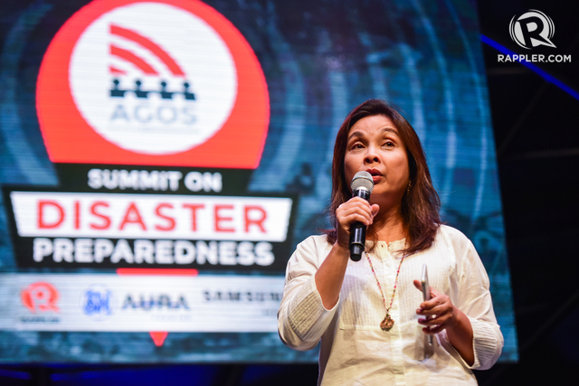 DISASTER RISK REDUCTION. Senator Loren Legarda shares at least 9 ways Filipinos can help mitigate the impact of disasters on their lives. Photo by Alecs Ongcal/Rappler