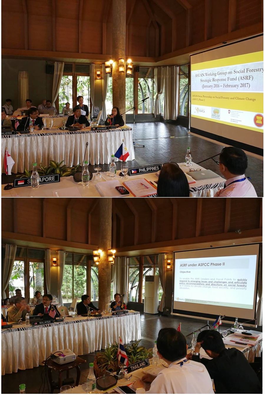 Presentation of SEARCA-ASRF Program Management Team during the 11th AWG-SF Annual Meeting in Chiang Mai,Thailand.