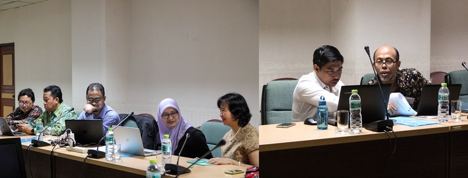 Project members from UGM, UPM, Chiang Mai University, and IPB discussing the MS FSCC outcomes