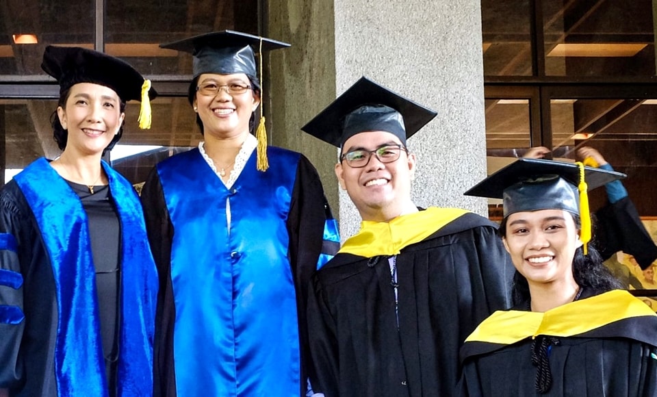 SEARCA scholars during their graduate recognition and hooding ceremony at the University of the Philippines Los Baños.