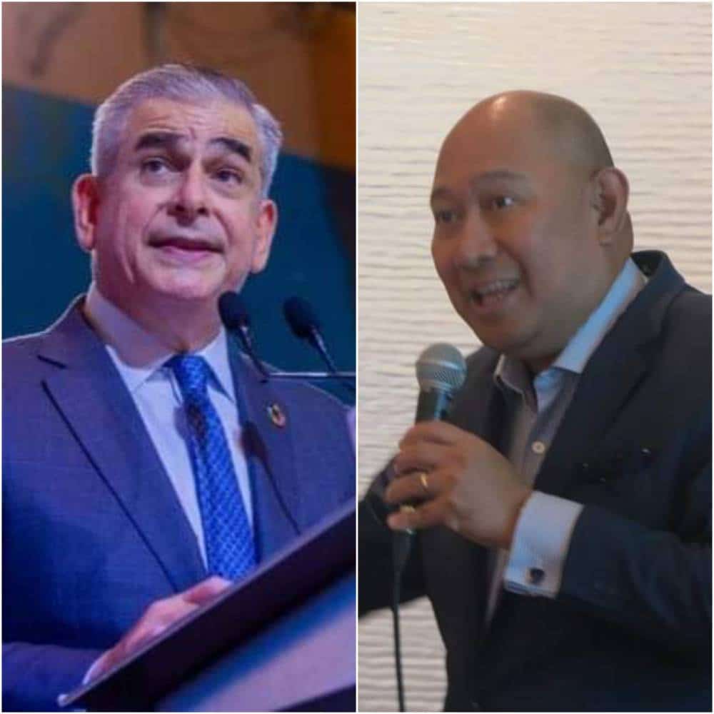 Jaime Augusto Zobel de Ayala (left) and Victor Andres “Dindo” Manhit (Photo credits: Ayala Corp. and ADRi Facebook page)