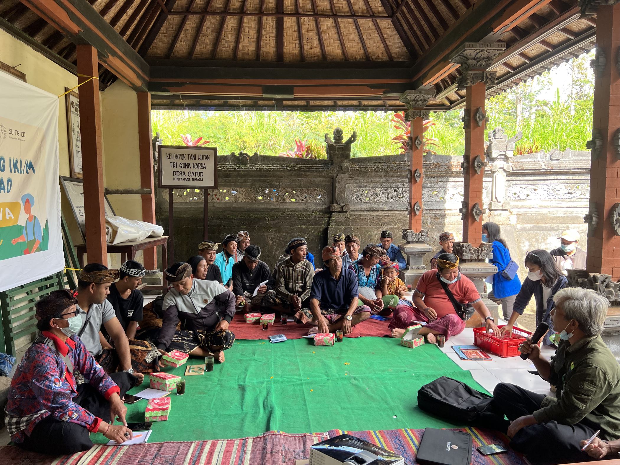 A previous climate field school in Kintamani, Bali. Photo: su-re.co