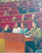 With fellow speakers at the first Summit of the Consciences for the Climate in Paris, France last July 2015, where over 40 religious, political, cultural and environmental leaders convened by French President Francois Hollande signed the Call to Conscience for the Climate.