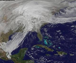 Satellite image of U.S. storm, Dec. 28, 2015. Photo credit: NASA/NOAA GOES
