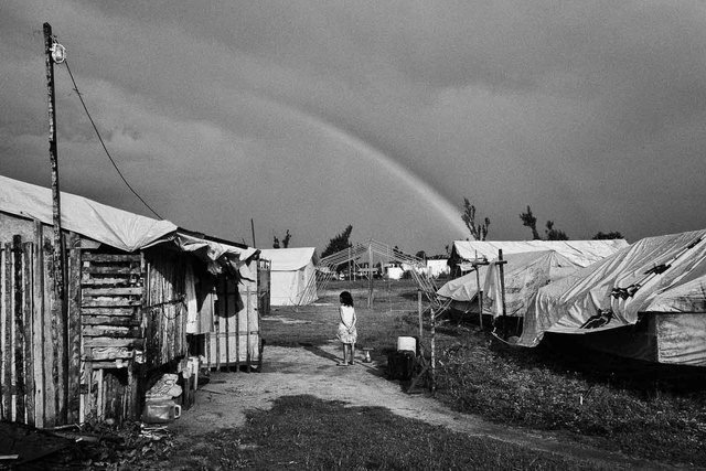 AFTERMATH. One of the underlying threats to those who are displaced by severe weather conditions is violence against women and children living in shelters. All photos by Veejay Villafranca