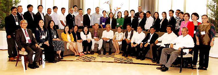 Guests and participants of the Policy Roundtable on Improving the Agricultural Insurance to Enhance Resilience to Climate Change in Southeast Asia held at Ascott Makati, Philippines on 29-30 July 2015.
