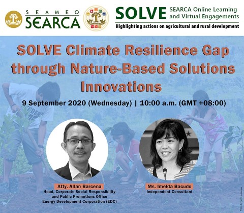 16th SEARCA SOLVE webinar features nature-based solutions innovations for climate resilience