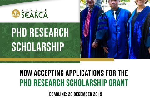 SEARCA PhD Research Scholarship applications now open
