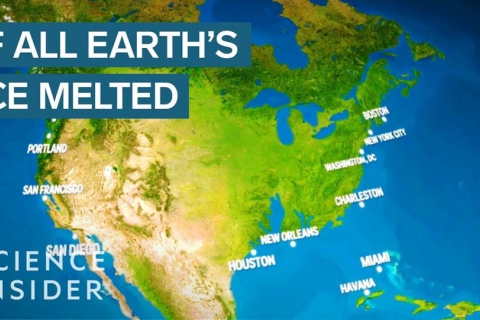 What the Earth would look like if all the ice melted