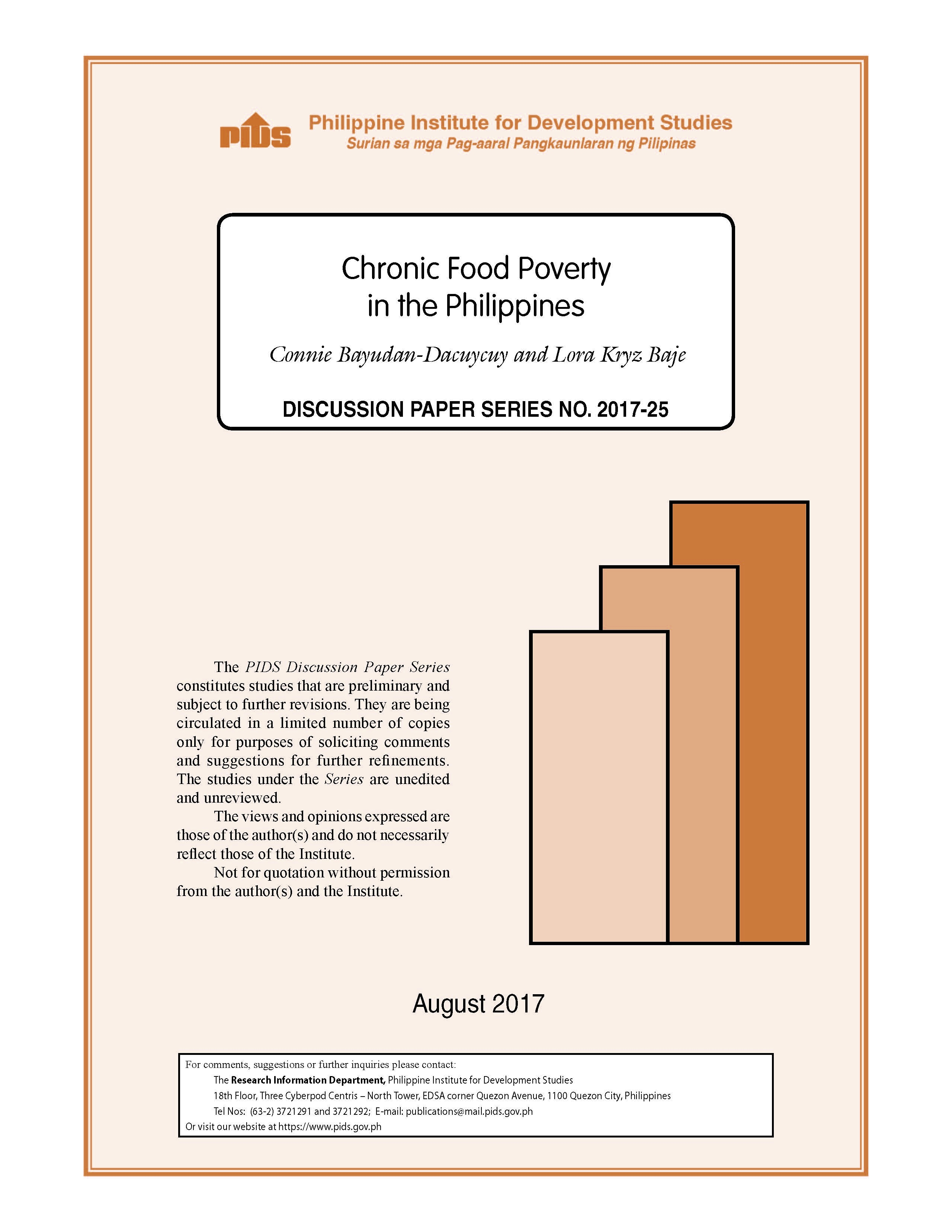 Chronic Food Poverty in the Philippines